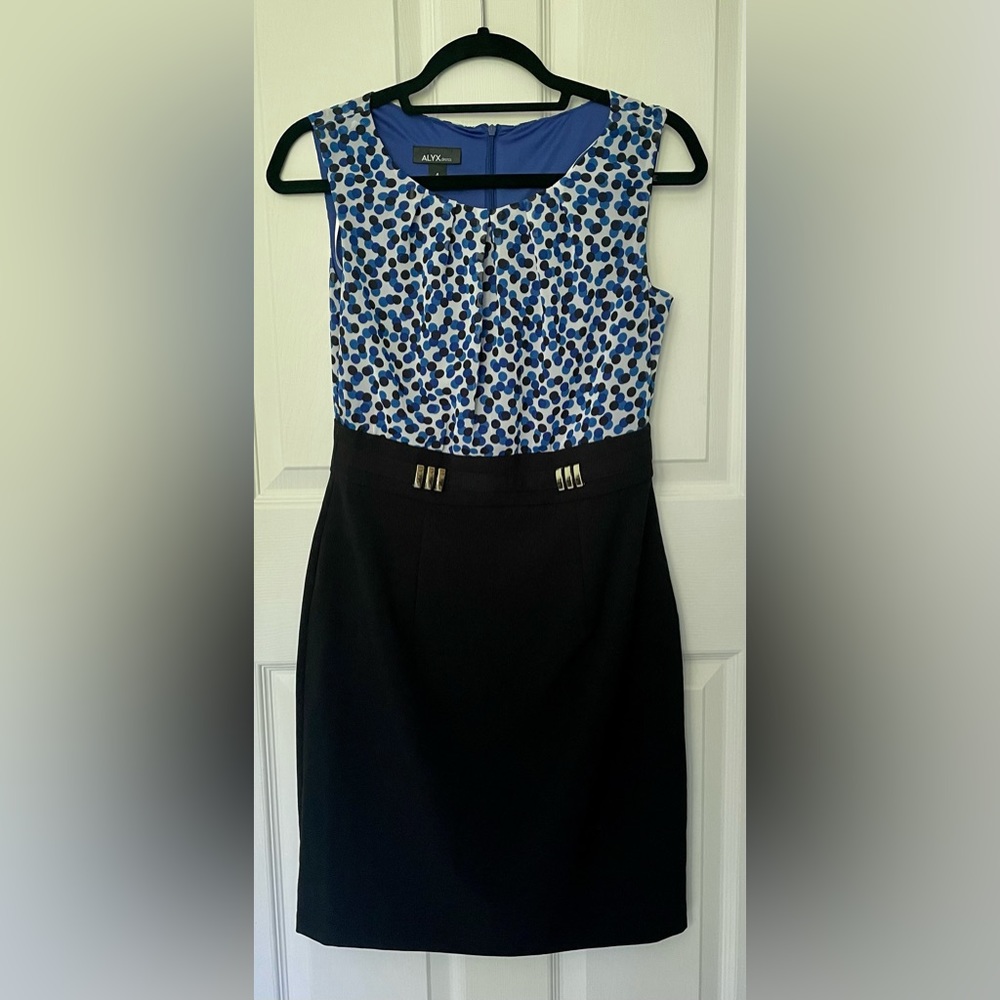 ALYX dress - sleeveless, chiffon top, empire waist, size 4